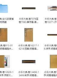 珍贵的《永乐大典 208本》 散本收集