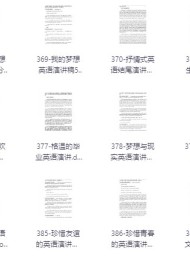 英语演讲稿合集(总共500篇)