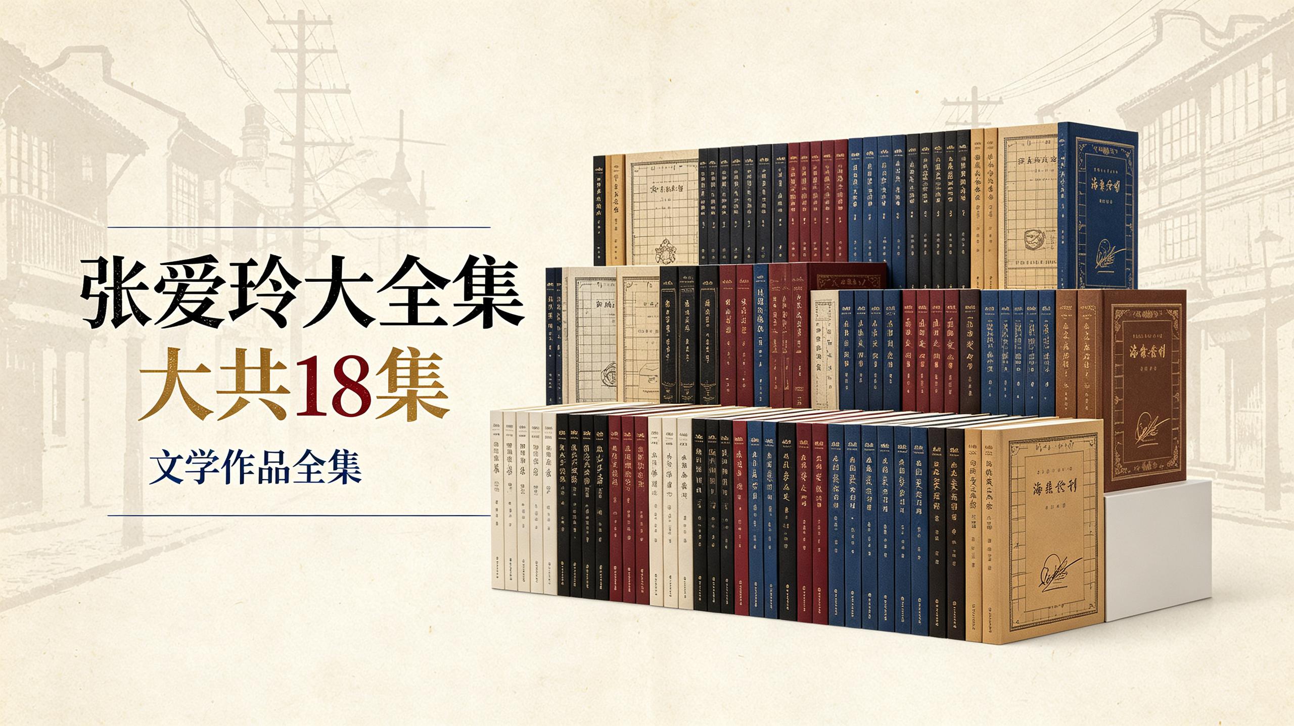 张爱玲大全集（共18册）